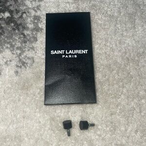 SAINT LAUREN PARIS New Shoe 👠 Replacement heel/tip in black and round in shape